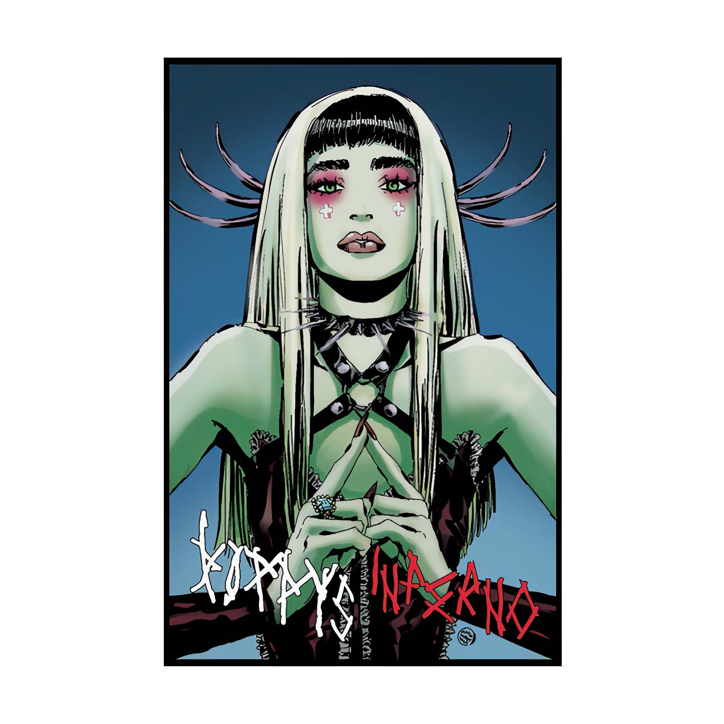 Poppy - Poppy's Inferno Hardcover - Standard Edition - Blue Cover Variant Comic Book