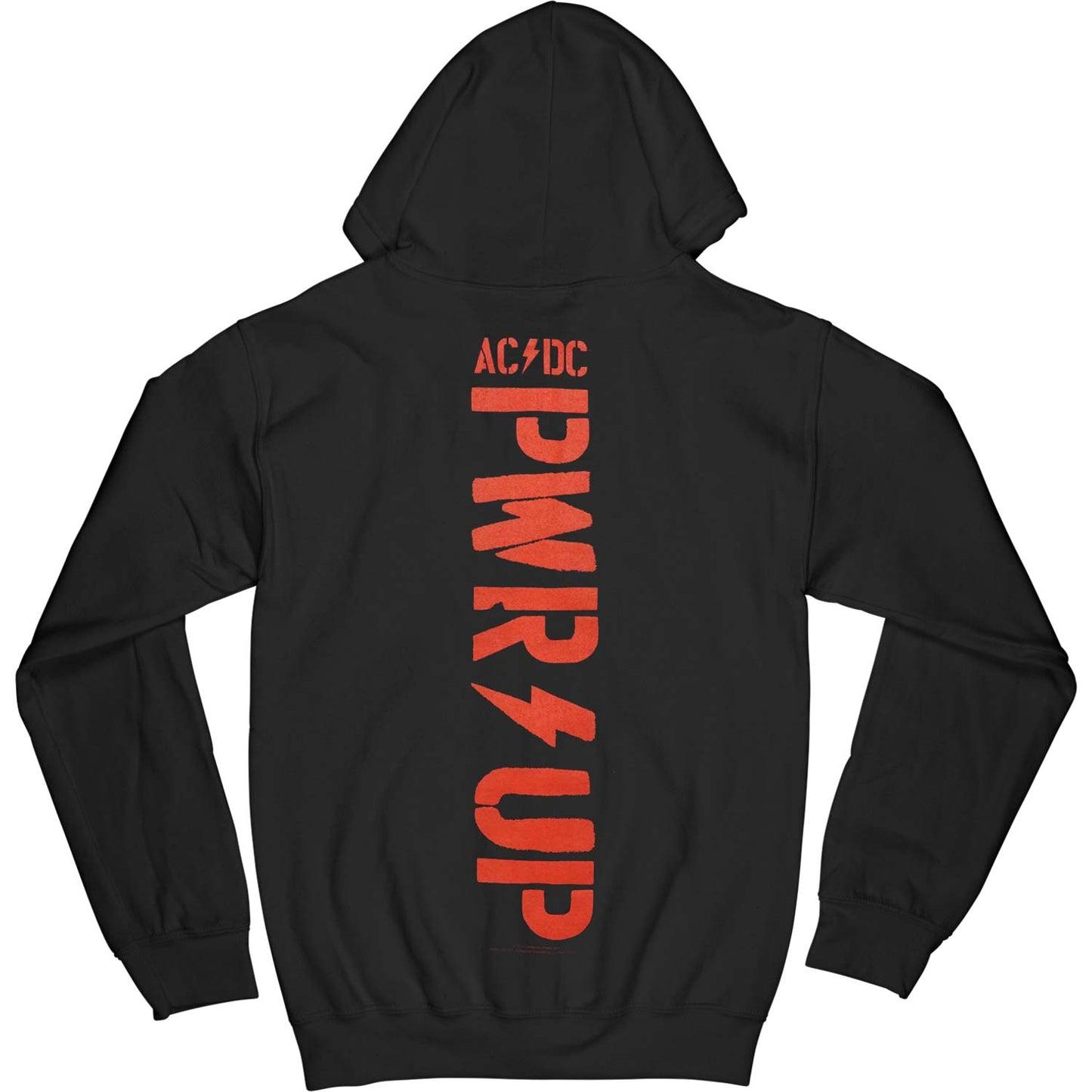 AC/DC PWR UP Cables Zippered Hooded Sweatshirt