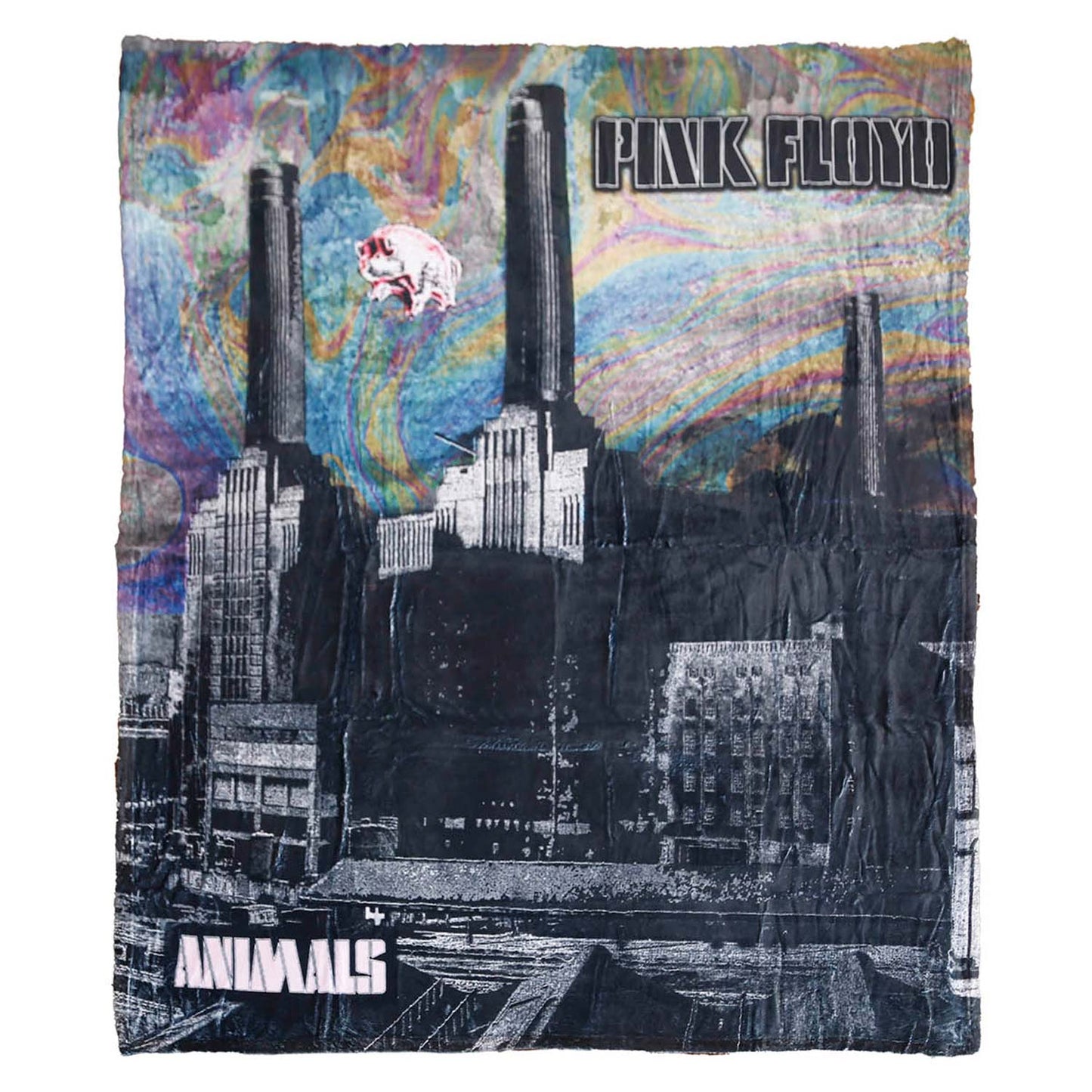 Pink Floyd Animals Two Tone Plush Blanket