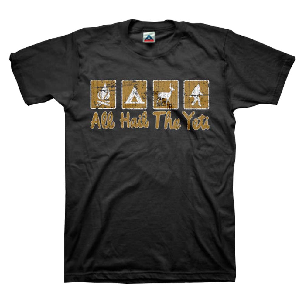 All Hail The Yeti Campground T-shirt