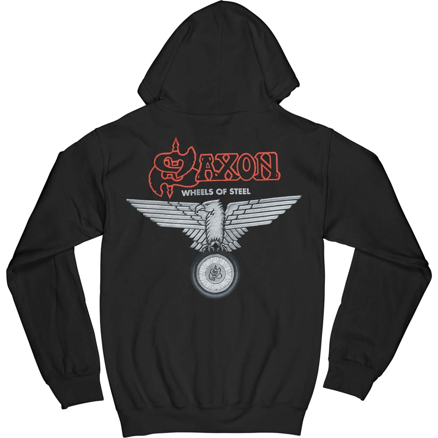 Saxon Wheels Of Steel Zippered Hooded Sweatshirt