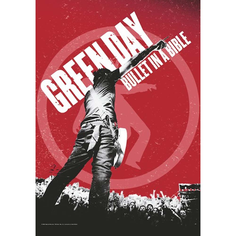 Green Day Bullet In A Bible Poster Flag