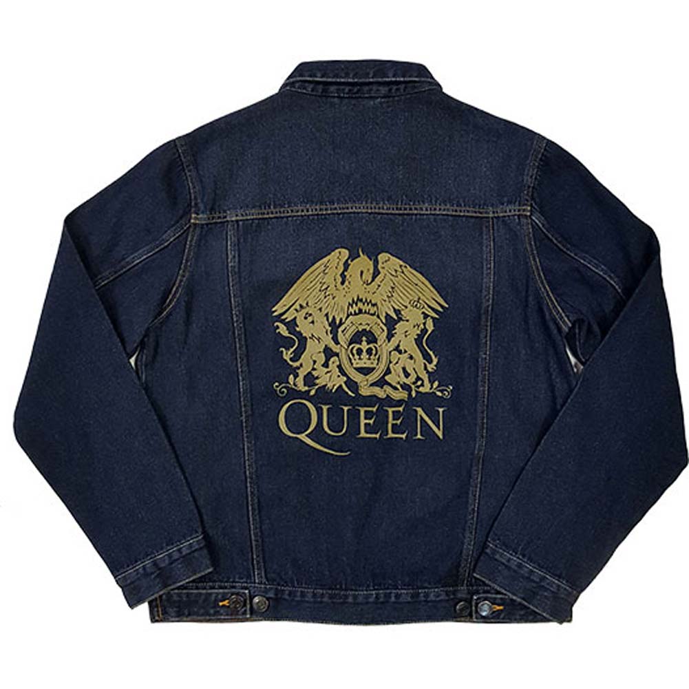 Queen Classic Crest (Back Print) Denim Jacket 425428 Rockabilia