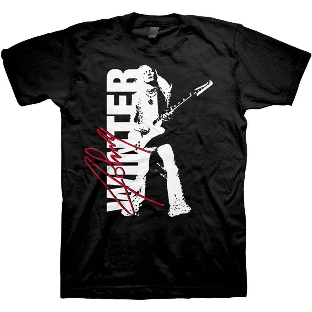 Johnny Winter Signature Photo T-shirt