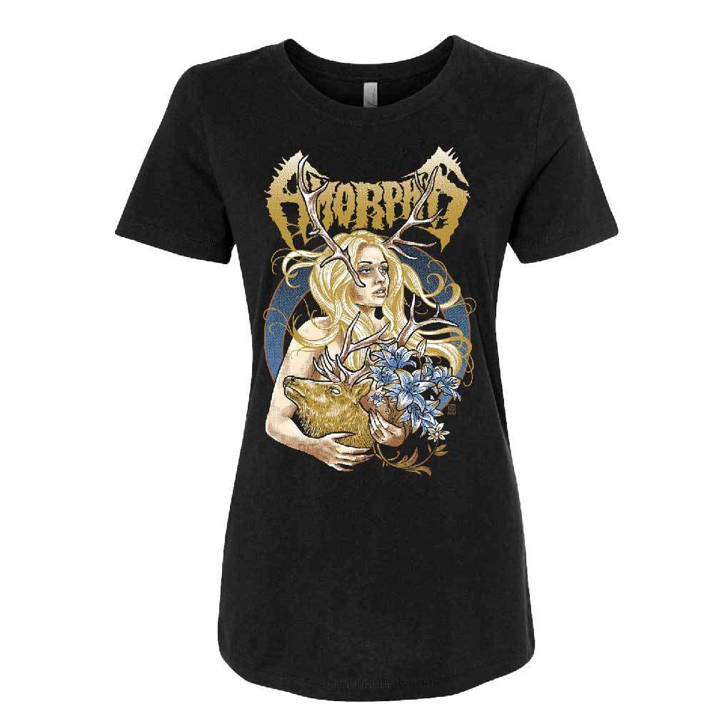 Amorphis Golden Elk Girl Ladies T-shirt Junior Top