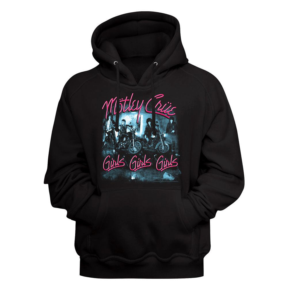 Motley Crue Girls Girls Girls Hooded Sweatshirt