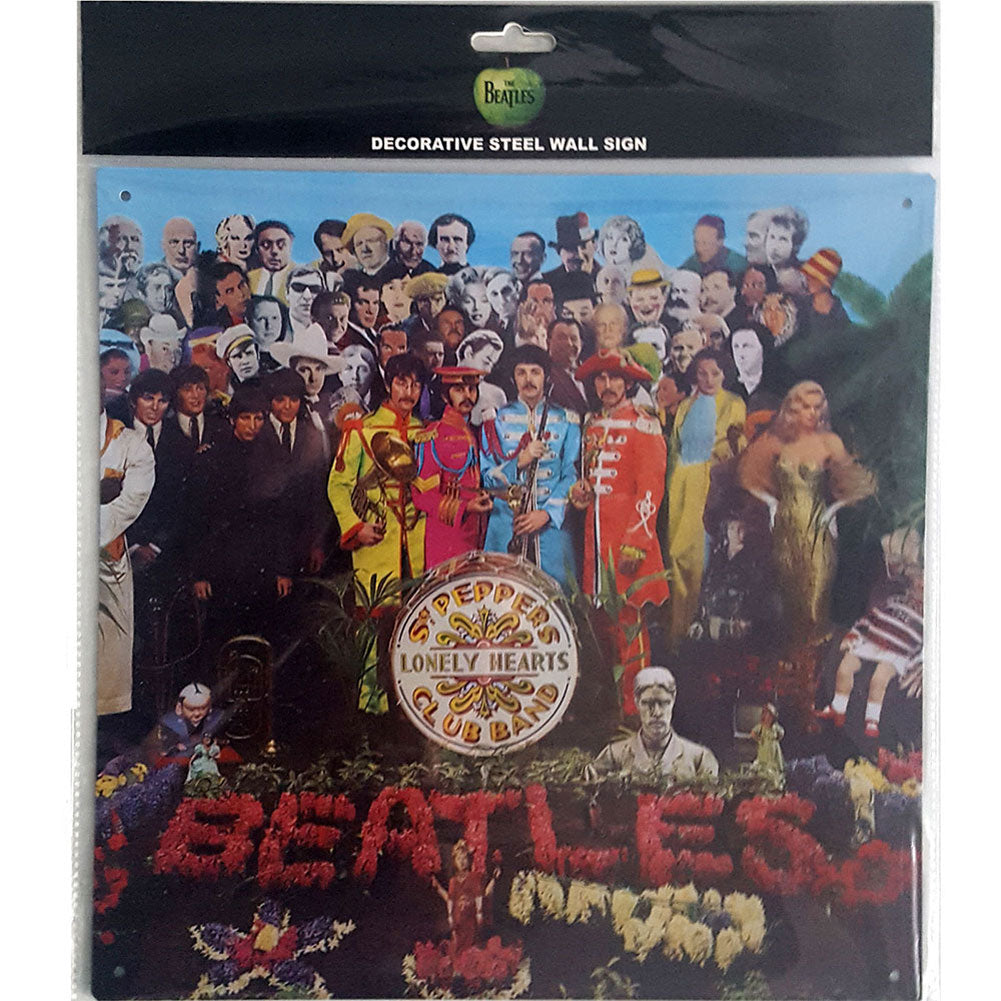 Beatles Sgt Pepper Steel Wall Sign Tin Concert Sign