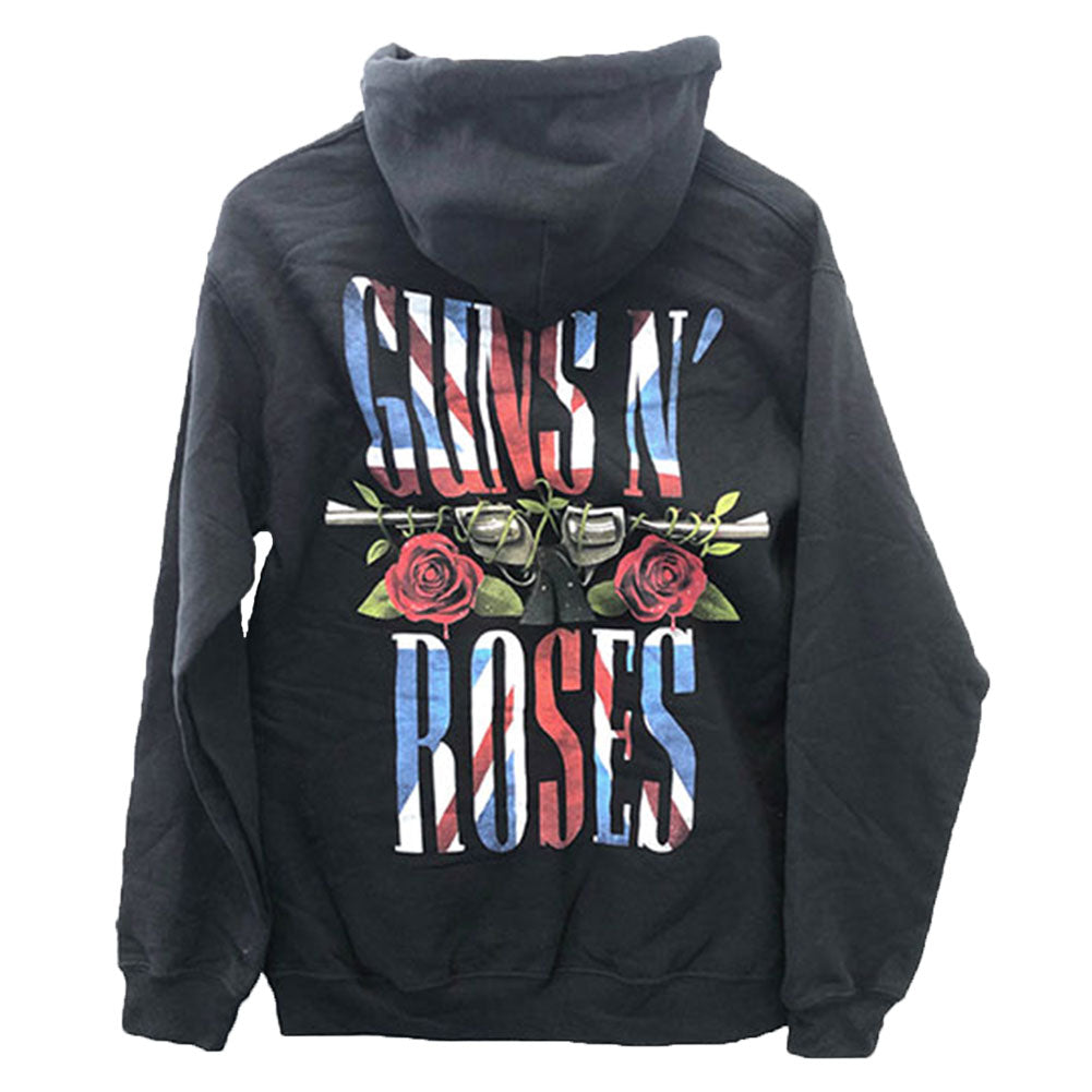 Guns N Roses UK Bullet Seal (Ex-Tour/Back Print) Hooded Sweatshirt