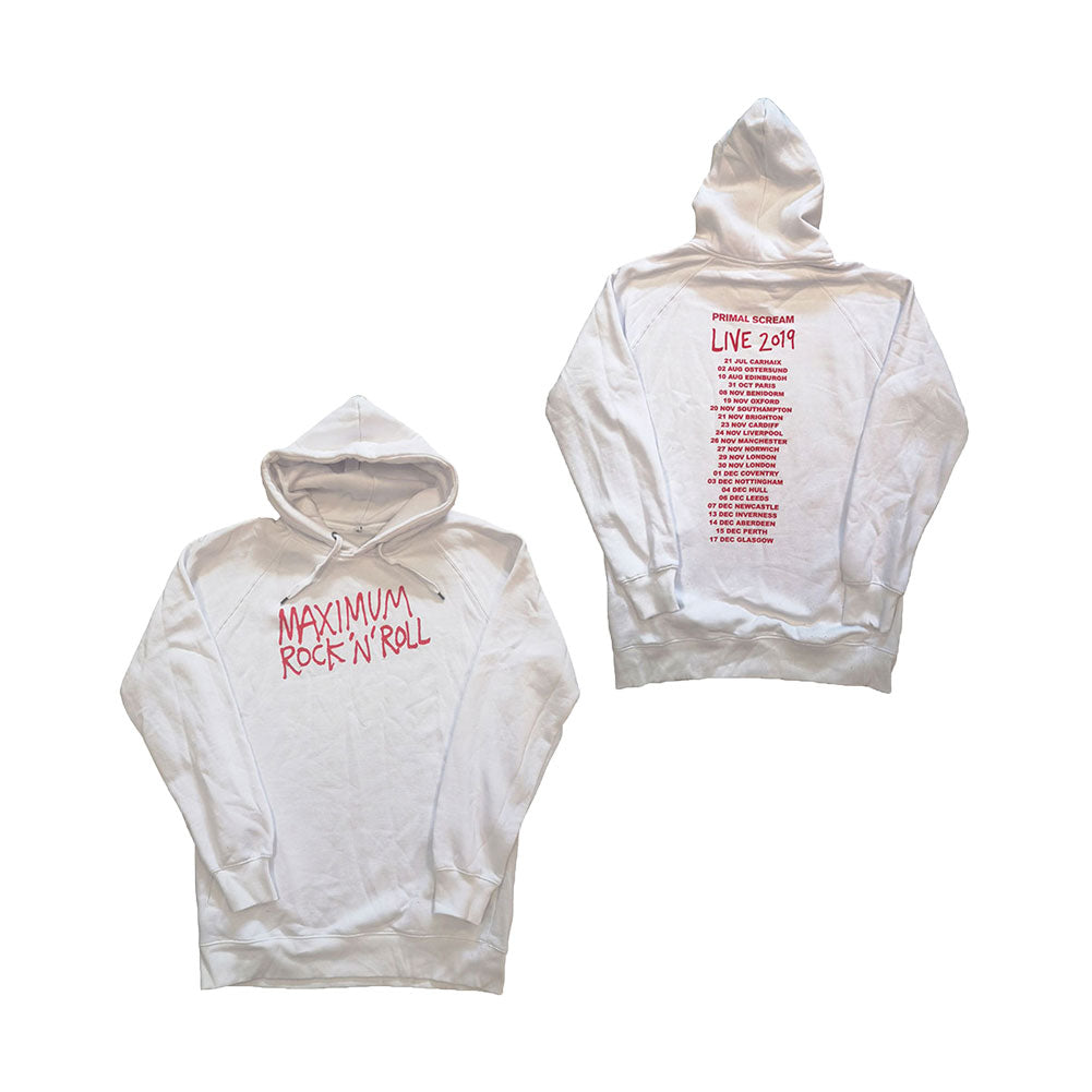 Primal Scream Maximum RnR (Back Print/Ex Tour) Hooded Sweatshirt