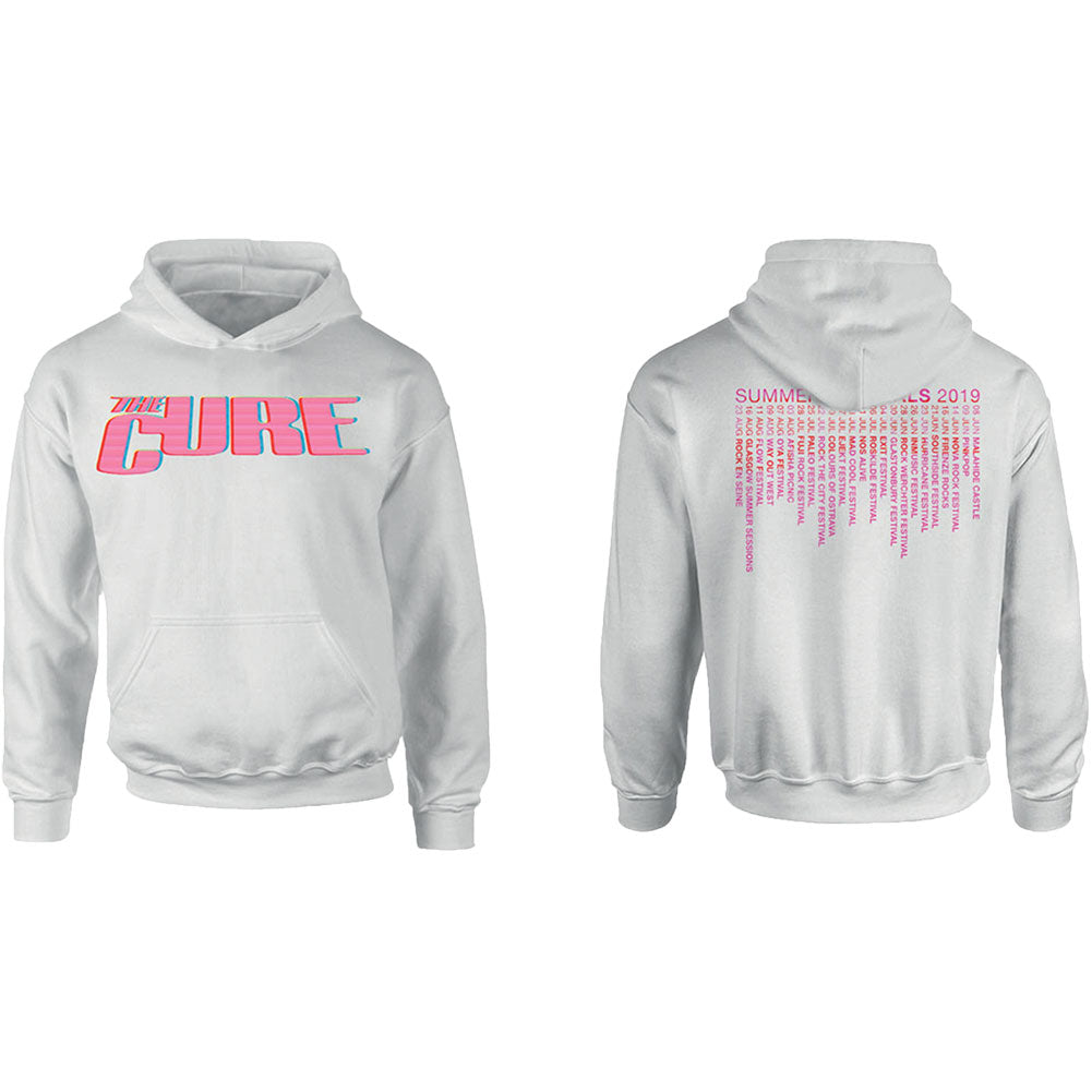 Cure Neon Logo (Ex-Tour/Back Print) Hooded Sweatshirt
