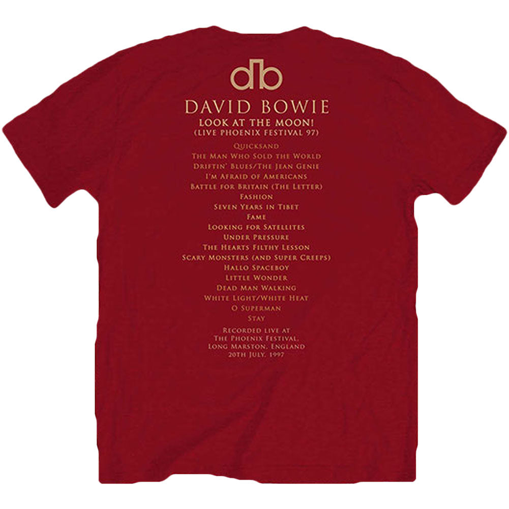 david bowie scary monsters shirt David Bowie Attractive T-Shirt, Pheonix Festival XL