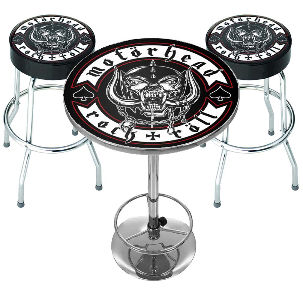 Motorhead Rock N Roll Bar Set Bar Stool