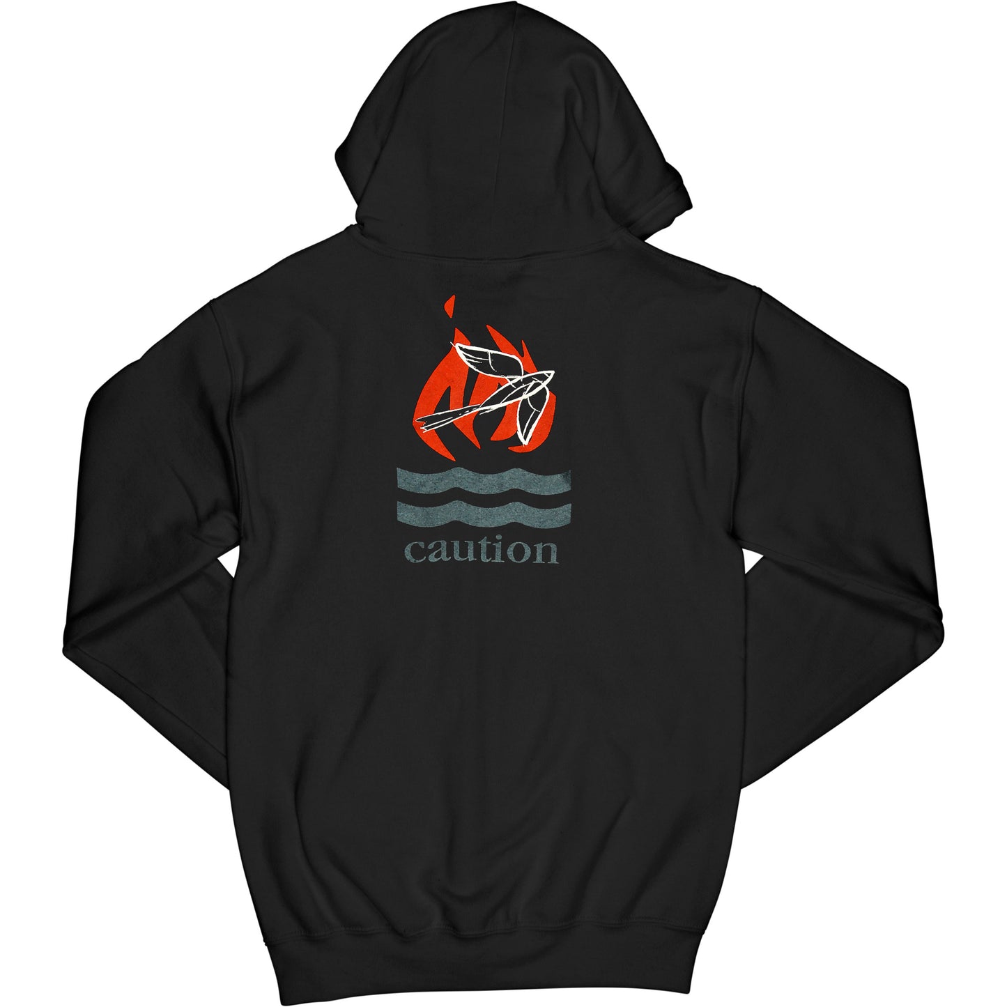 Zippered Hooded Sweatshirt