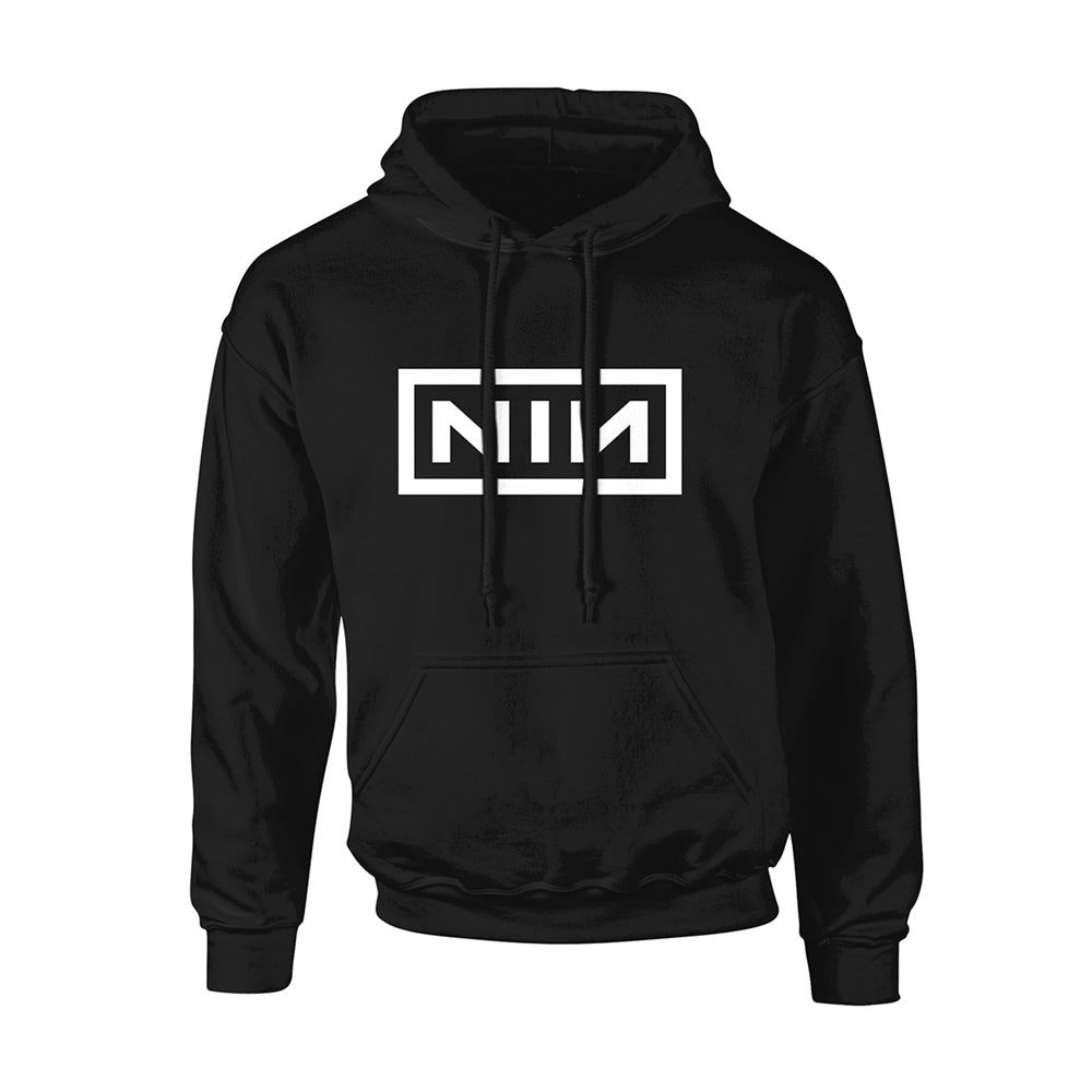 Nine Inch Nails Classic White Logo Hooded Sweatshirt