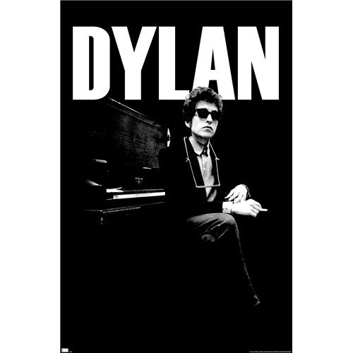 Bob Dylan Piano Domestic Poster