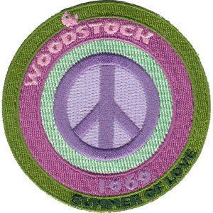 Peace Sign Embroidered Patch