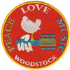 Peace Love Music Embroidered Patch