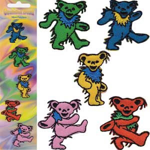 Bears 5 Pack 1.5" Mini Patch Set Embroidered Patch