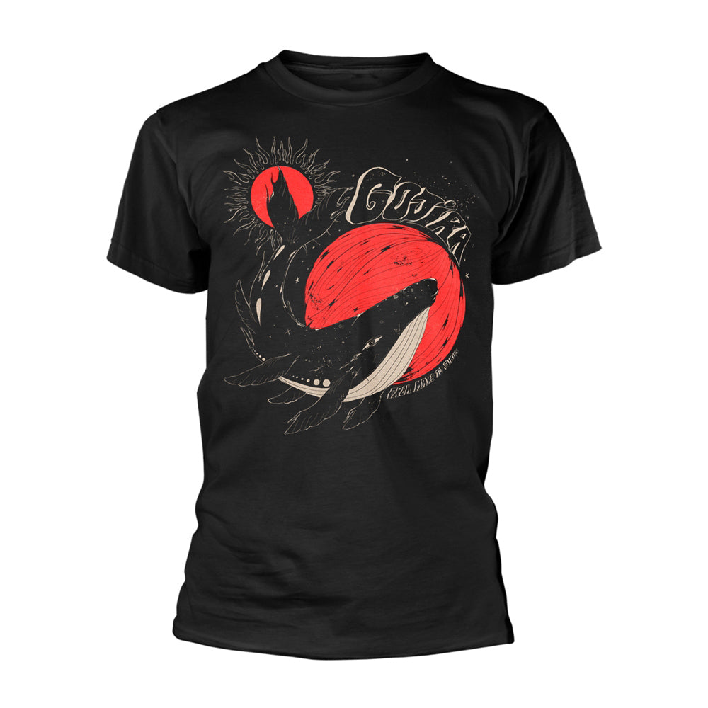 Whale Sun Moon - Black (organic Ts) T-shirt