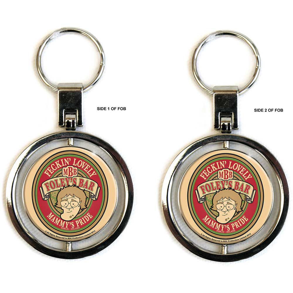 Mrs. Brown's Boys Foley's Bar Plastic Key Chain