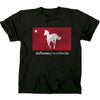 Distressed White Pony Express Slim Fit T-shirt