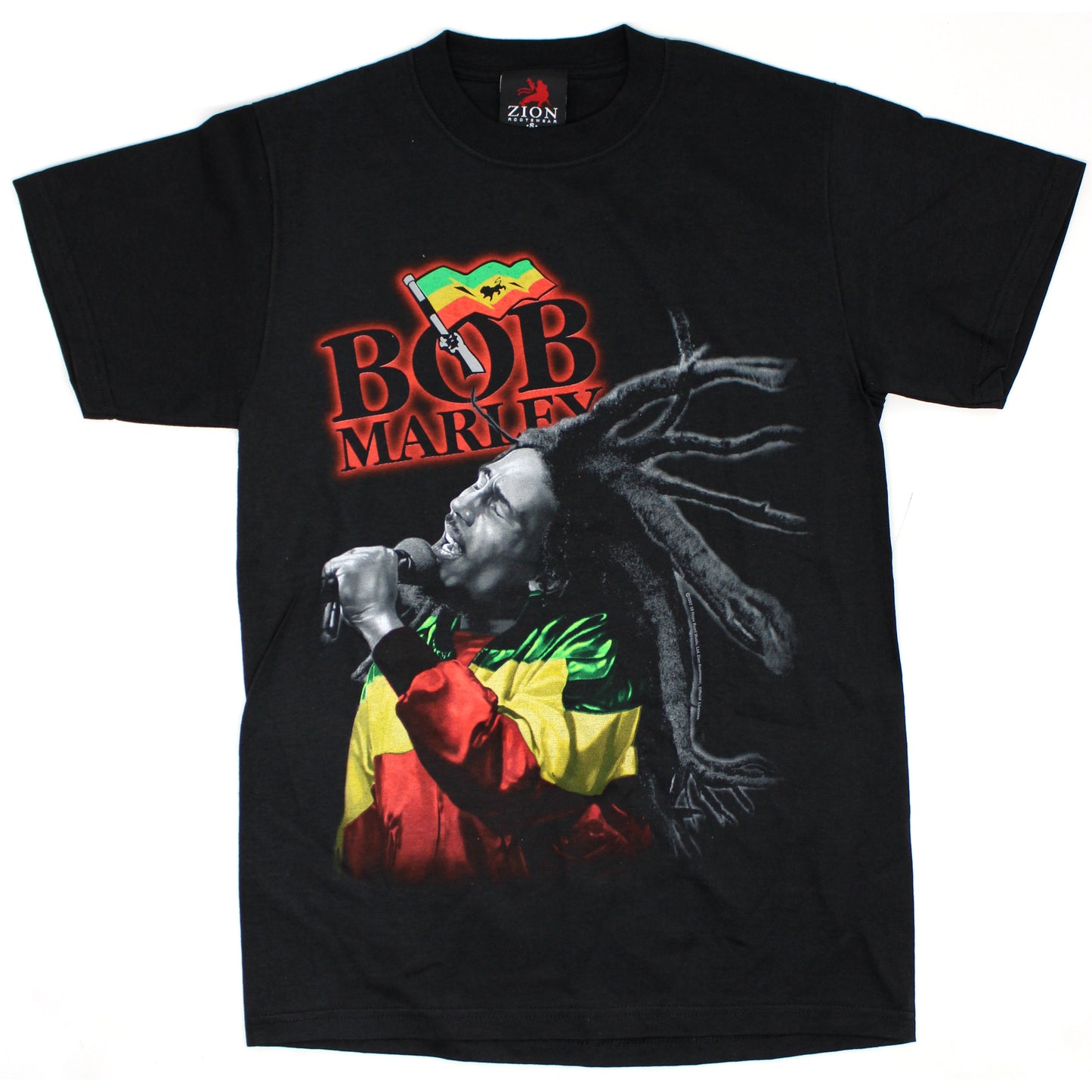 Bob Marley Flag Dreads Tee T-shirt