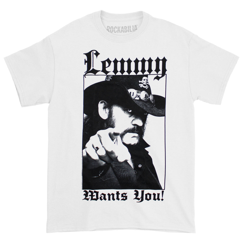 lommeregner Rodet metodologi Motorhead Lemmy Wants You Slim Fit T-shirt 438912 | Rockabilia Merch Store