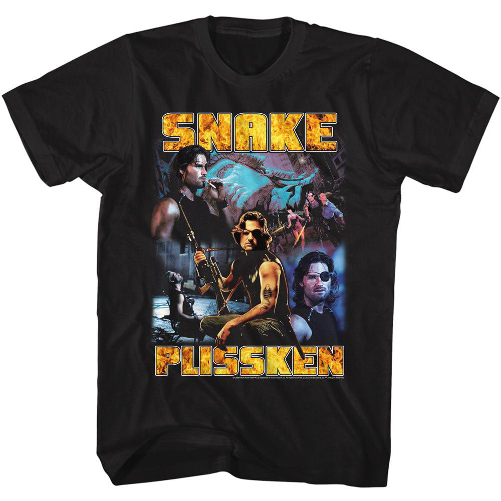Escape From New York Snake Collage T-shirt