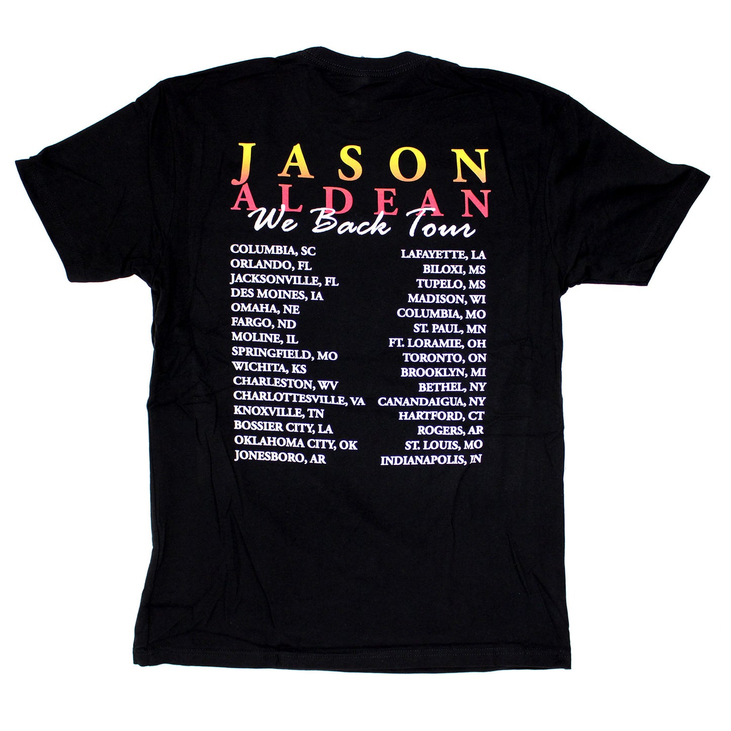 We Back Tour Tee T-shirt