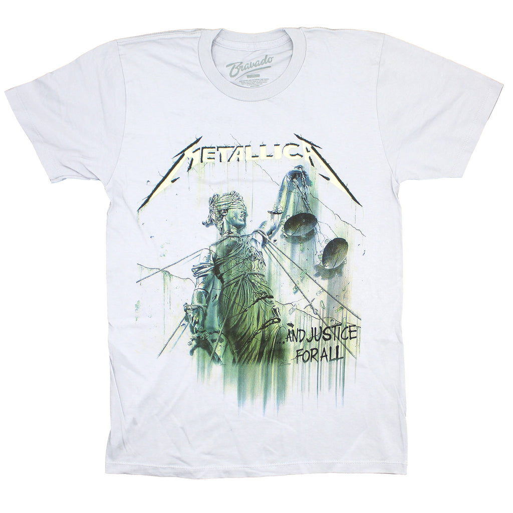 Metallica T Shirt - and Justice for All White