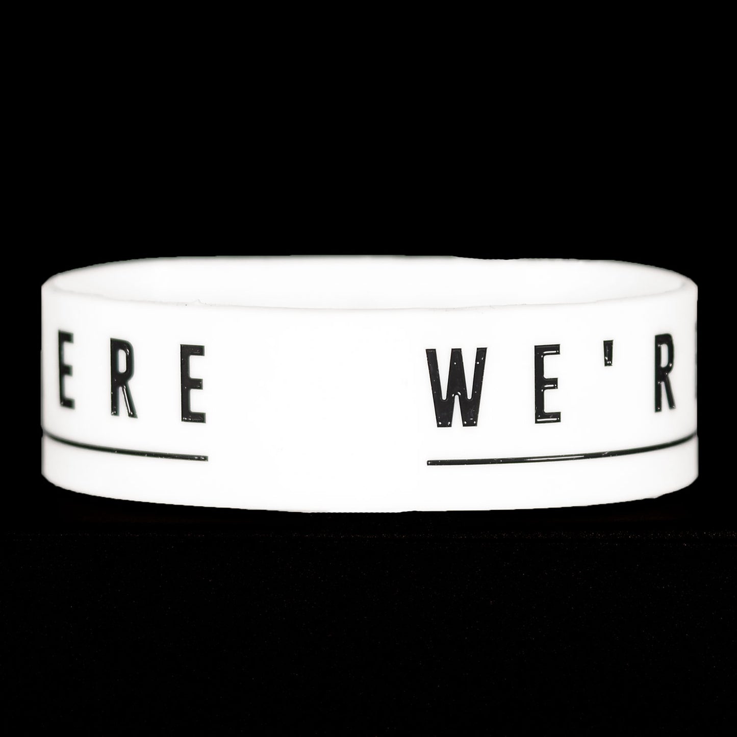 We're Going Nowhere Rubber Bracelet