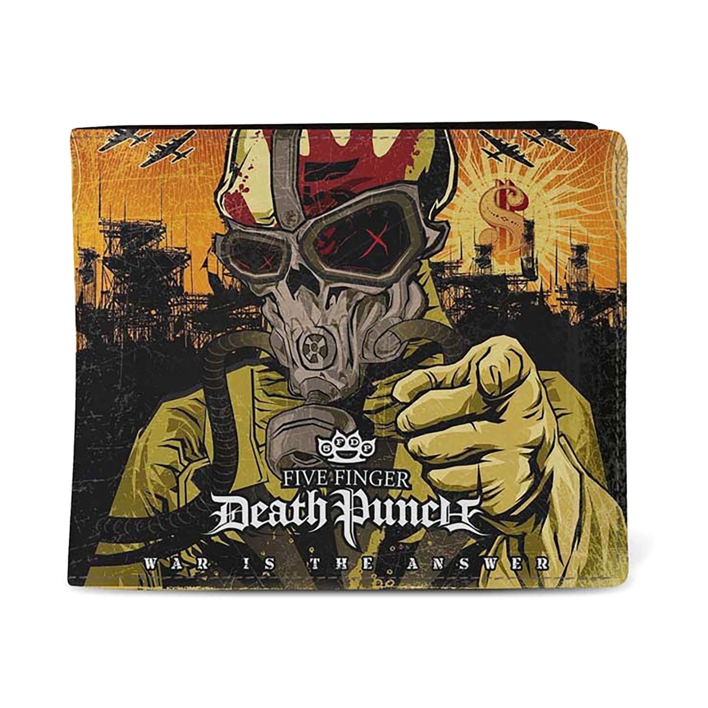 Five Finger Death Punch War Is The Answer Premium Wallet Bi-Fold Wallet