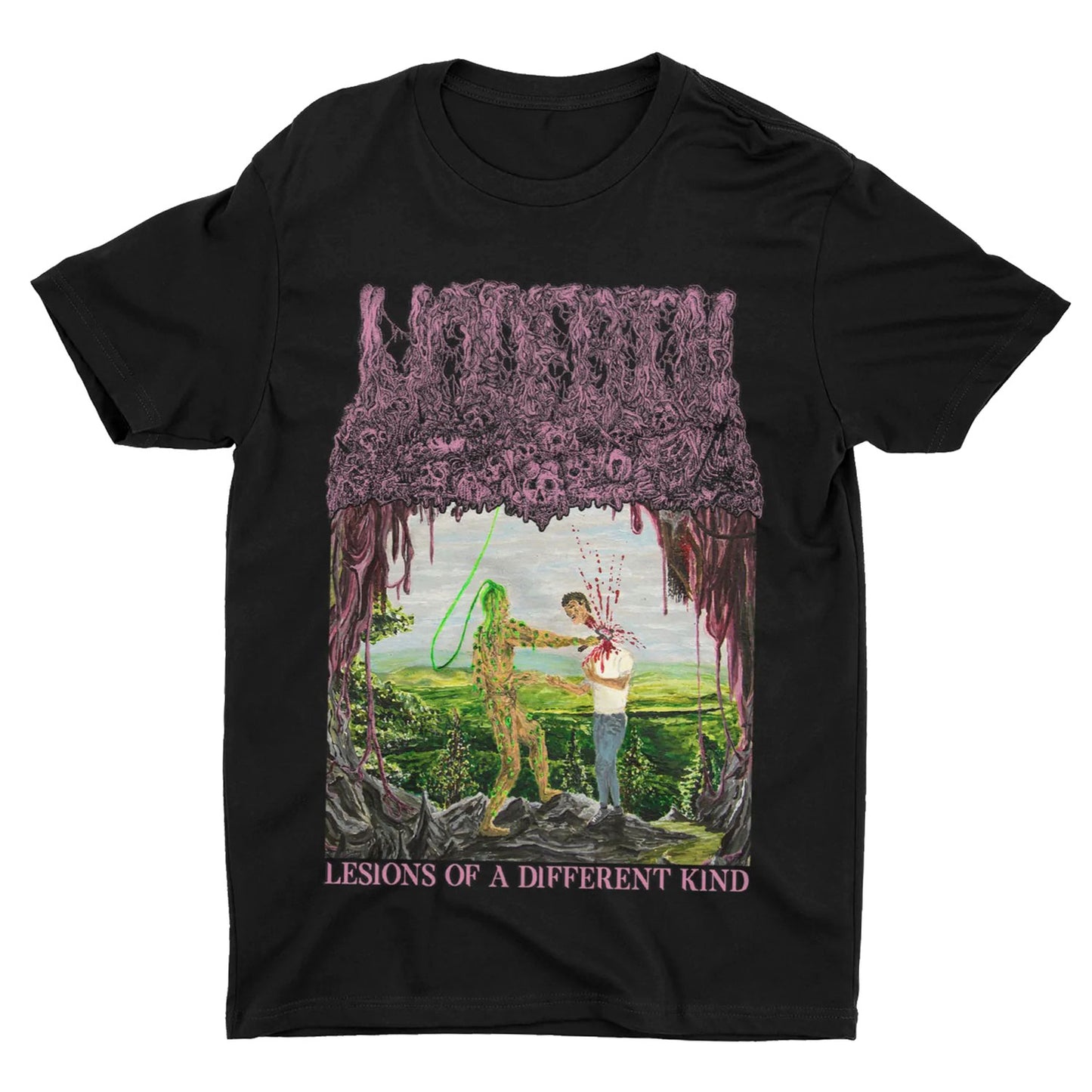 Undeath Lesions Of A Different Kind black T-shirt