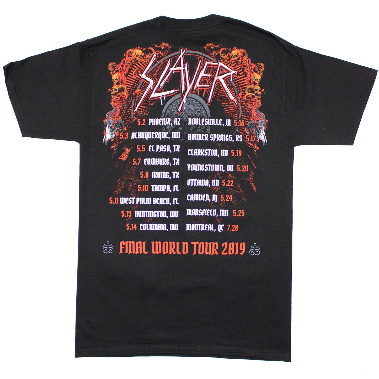 Baphomet Final World Tour Dates 2019 T-shirt
