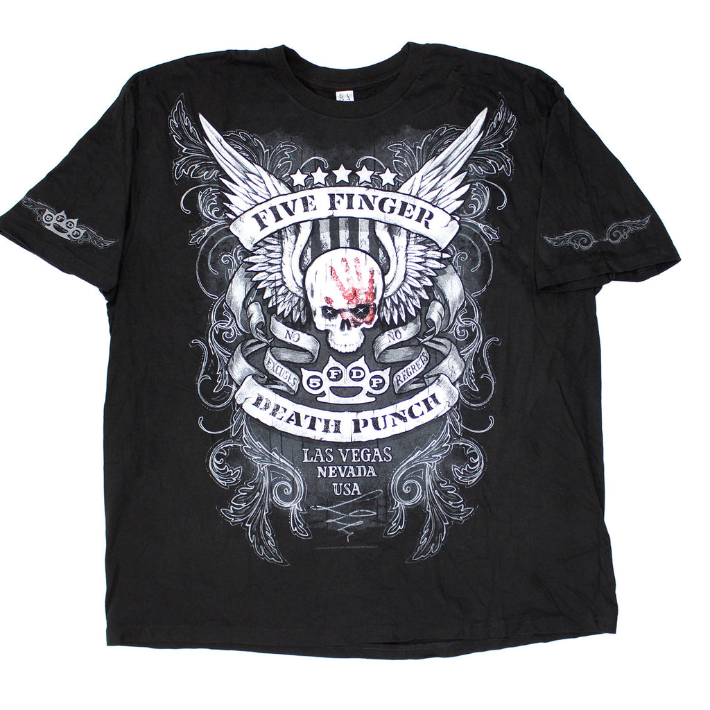 Five Finger Death Punch No Excuses No Regrets T-shirt 441297 Rockabilia Merch Store
