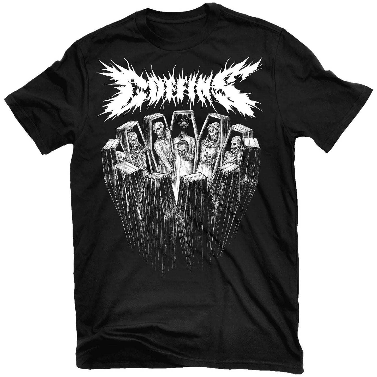 Coffins Coffins Beyond the Circular Demise T-shirt