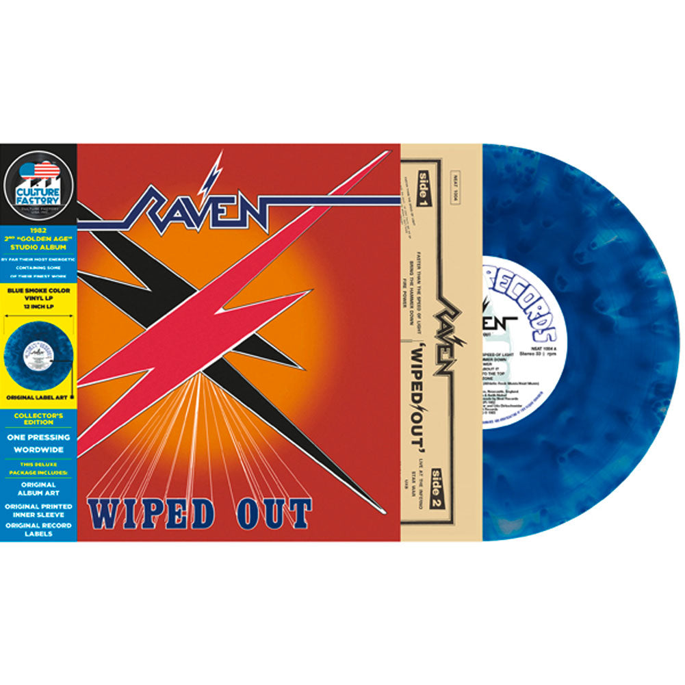 Raven Wiped Out (blue Smoke Vinyl) Vinyl LP Vinyl