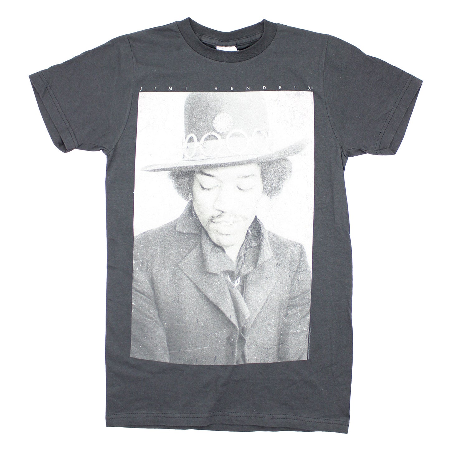 Jimi Hendrix Boxed Jimi Hendrix Photo Under Logo T-shirt
