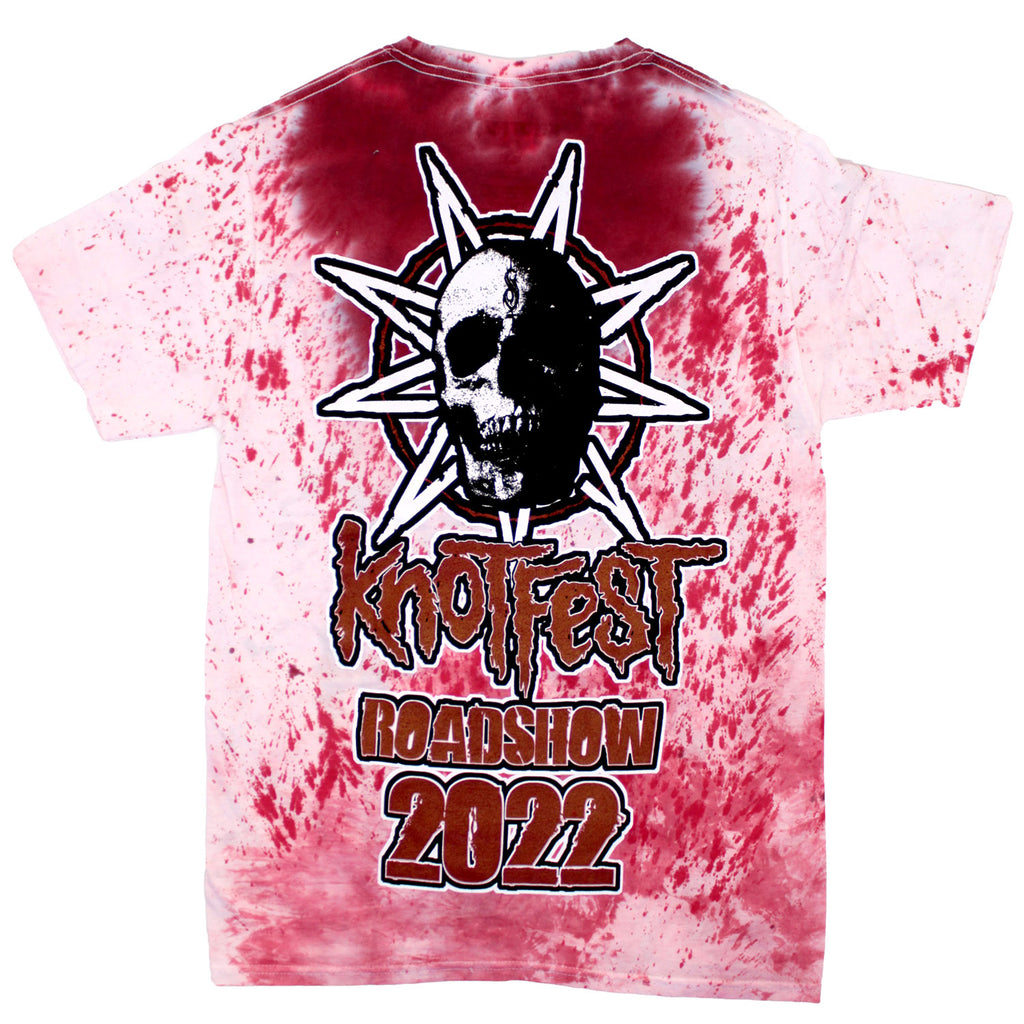 Slipknot Knotfest Leg 2 Star Skull Blood Splatter Tie Dye T-shirt 443934 |  Rockabilia Merch Store