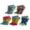 Tie Dye 5 Pair Ankle Socks Socks