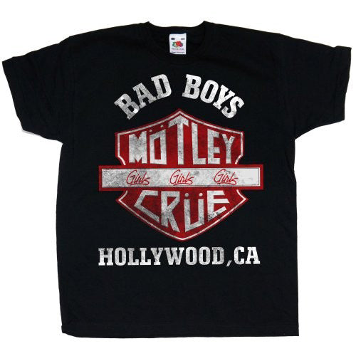 Motley Crue Bad Boys Shield Childrens T-shirt