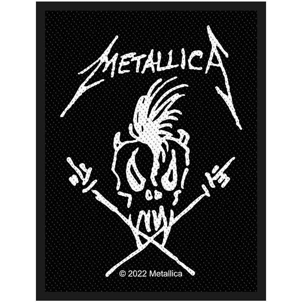 Metallica Patch - Flaming Skull Cut Out Standard Patch