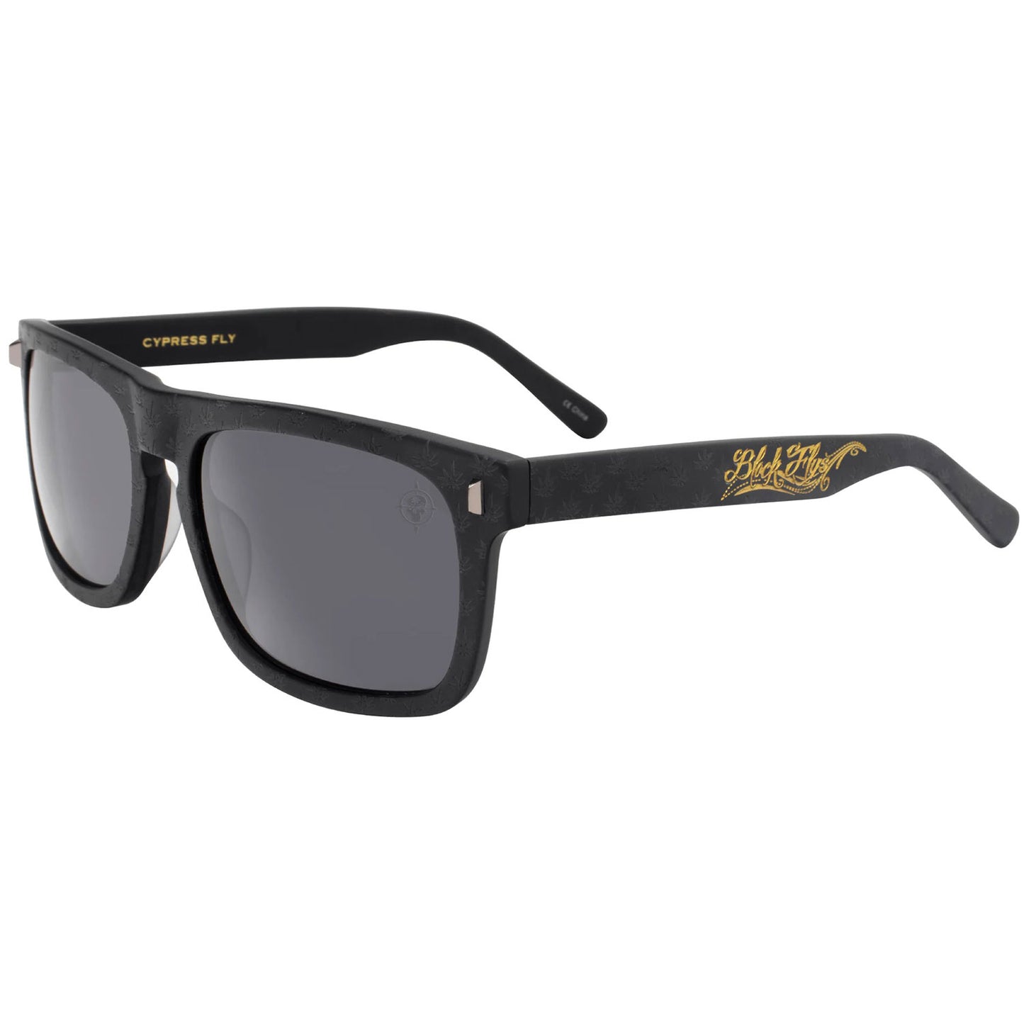 Black Flys x Cypress Hill Flyamivice Collaboration Matte Black w/ Smoke Lens Sunglasses