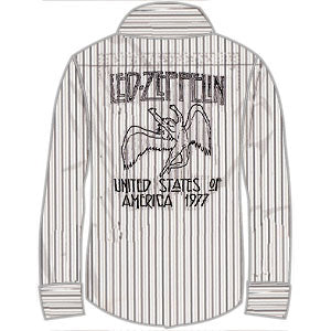 led zeppelin dress shirt Led Zeppelin Pagan Symbols Blue Hair T-Shirt Dress