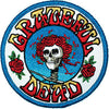 Skull Rose Logo Round Embroidered Patch
