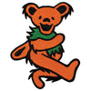 Orange Bear Embroidered Patch