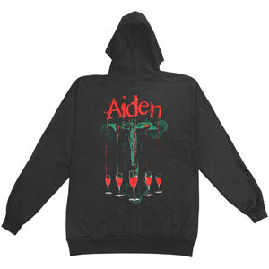 Aiden Zippered Hooded Sweatshirt