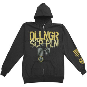 Dillinger Escape Plan Vowel Movement Zippered Hooded Sweatshirt