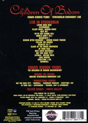 Children Of Bodom DVD 63649 | Rockabilia Merch Store