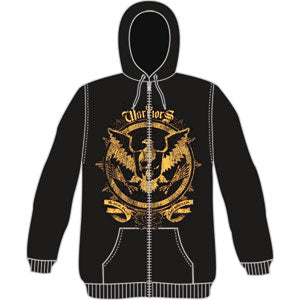 Warriors Zippered Hooded Sweatshirt